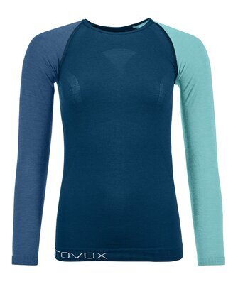Ortovox W's 120 Competition Light Long Sleeve, Petrol Blue XL