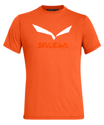 Salewa Solidlogo DRI-REL M S/S TEE Red orange melange M, Red orange melange M