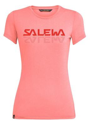 Salewa Graphic DRY W S/S Tee, Shell pink melange S - 1