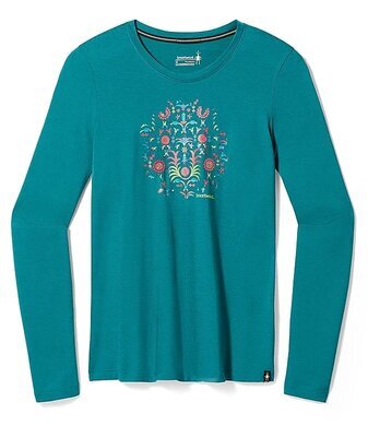 Smartwool W Floral Tundra Graphic LS Tee - 1
