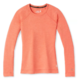 Smartwool W Classic Thermal Merino Baselayer Crew, Sunset coral heather M - 1/2