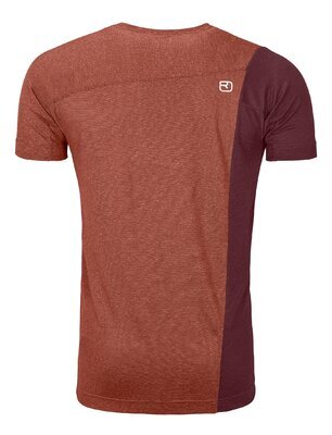 Ortovox 170 Cool Vertical T-Shirt Clay Orange Blend L, Clay Orange Blend L - 2