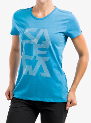 Salewa Print Dry W T-Shirt, Maui blue L - 3