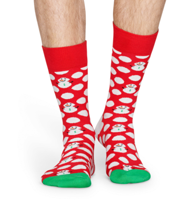 Happy Socks Big Dot Snowman BDS01-4300 S-M (36-40), S-M (36-40) - 3